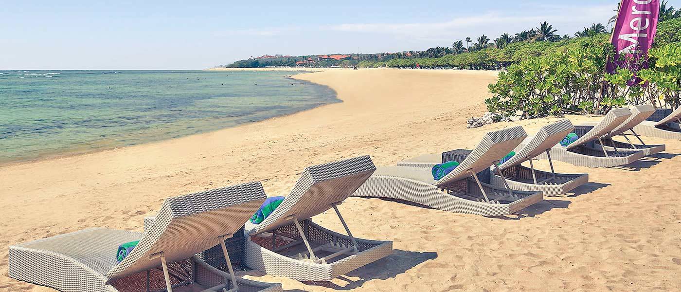 Beach view from Mercure Bali Nusa Dua Indonesia 