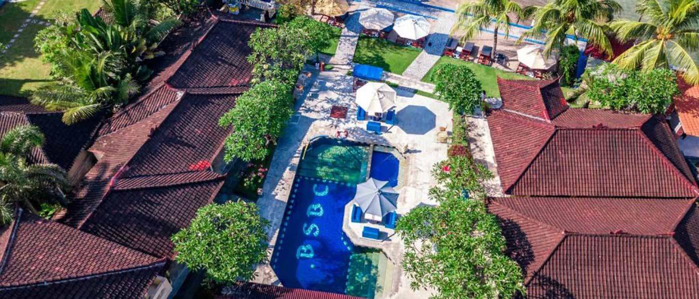 Stunning location of Seascape Beach Club in Bali