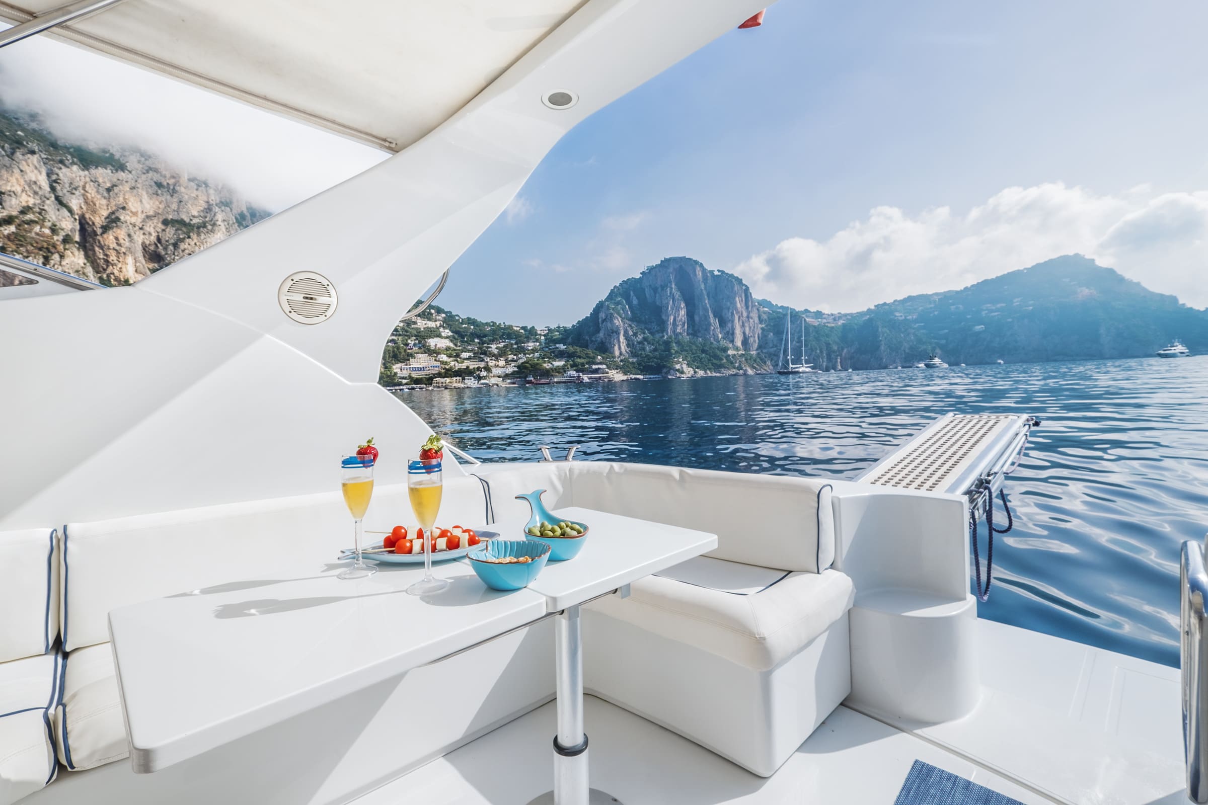 Luxury yacht on the Mediterranean