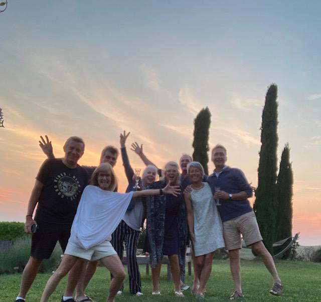 Authentic group moment in Italy
