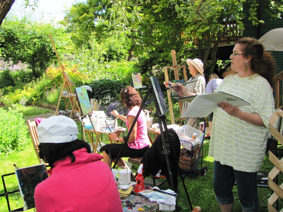 Creative group activity in Italy