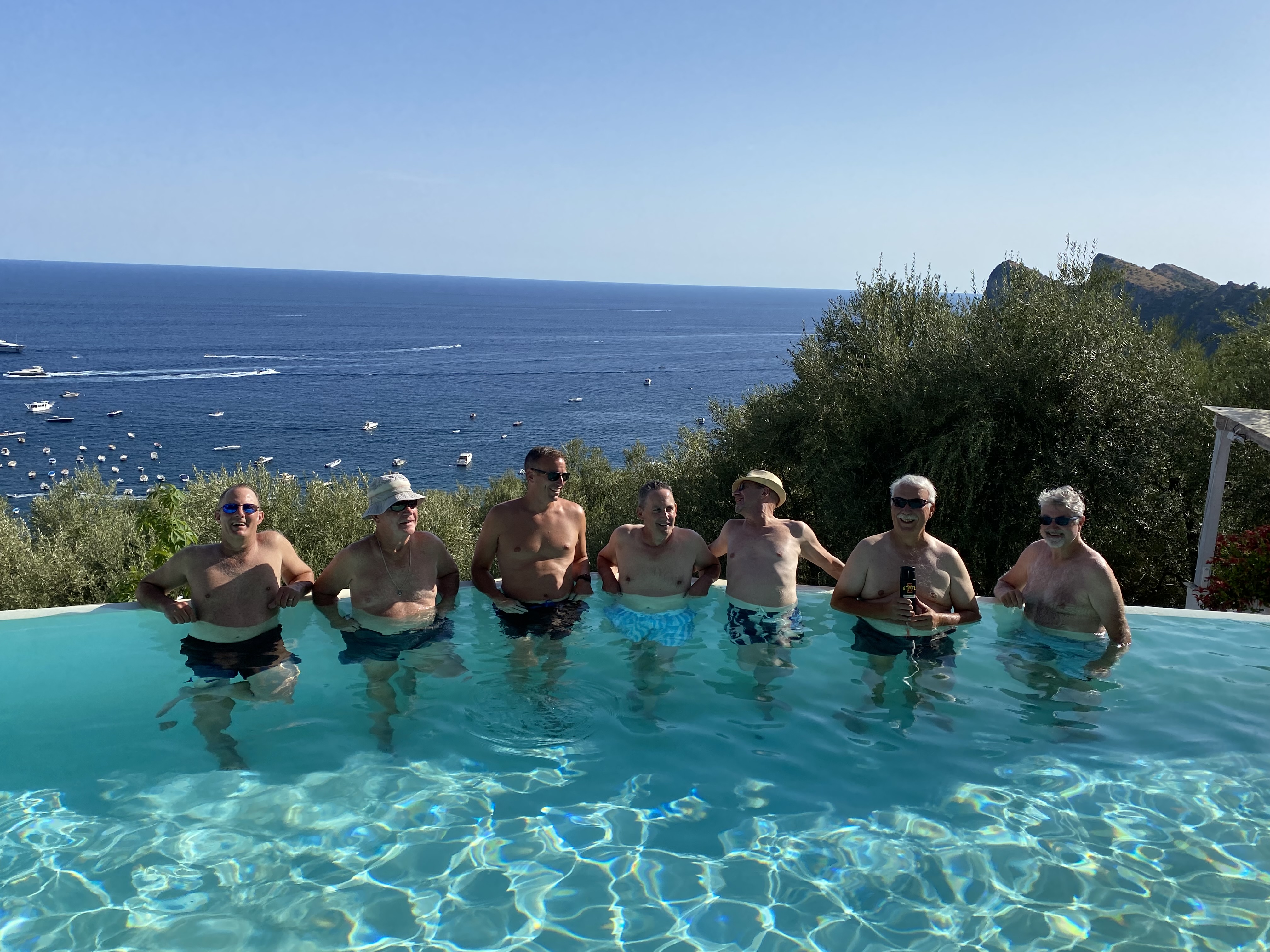 Small group exploring Italy together
