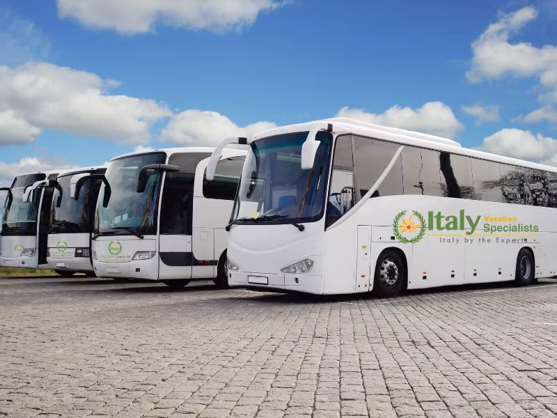 Group transportation Italy luxury bus service