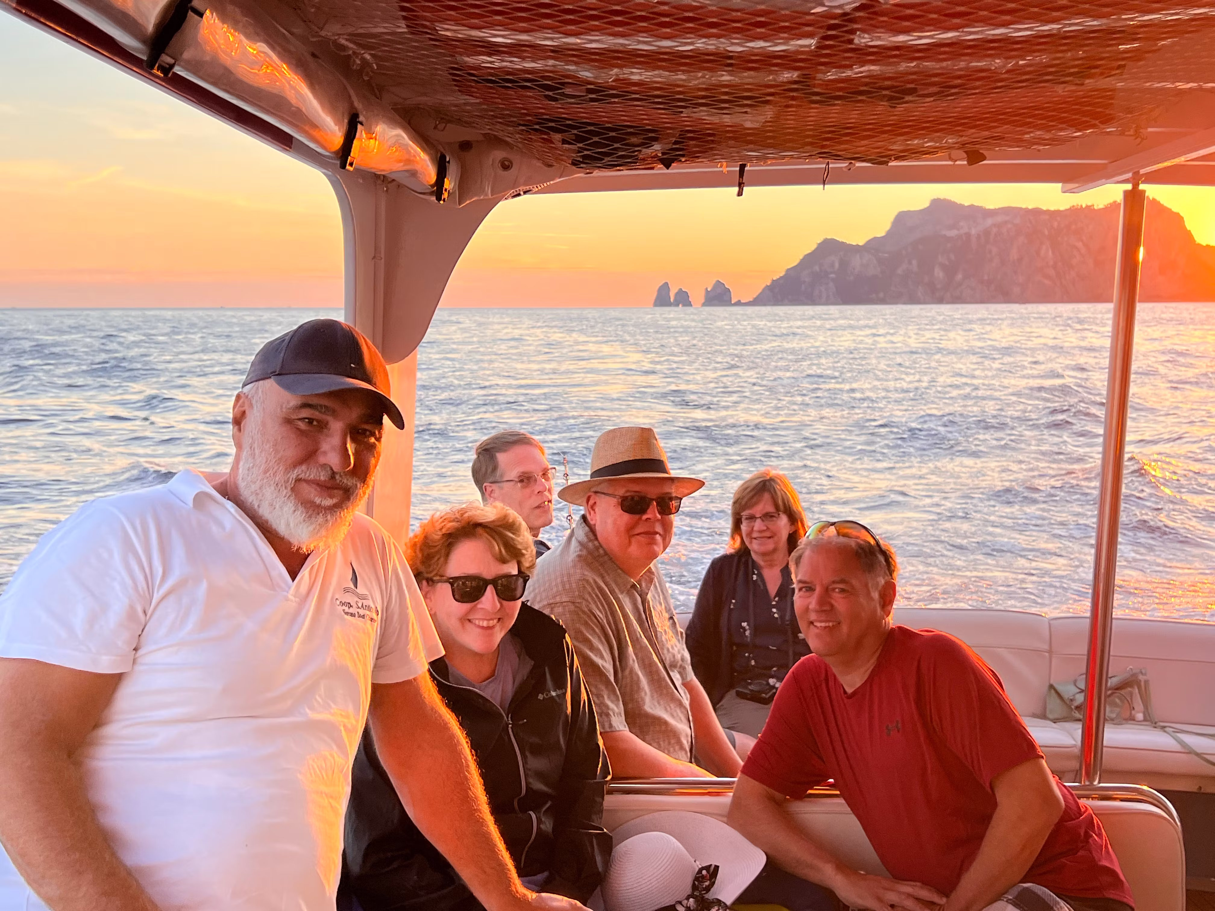 Sunset boat tour — Mediterranean coast