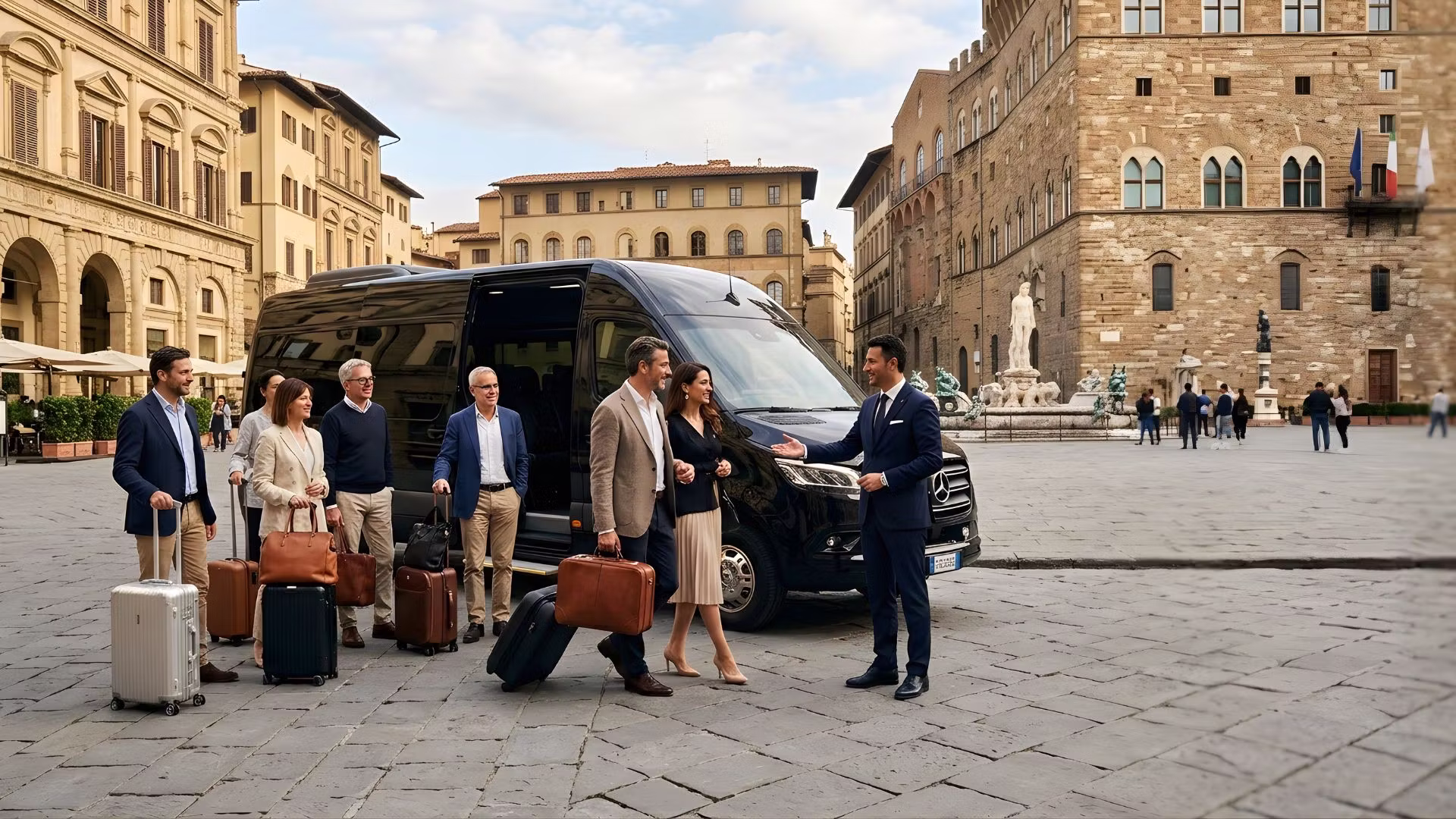 Italy group travel bus service