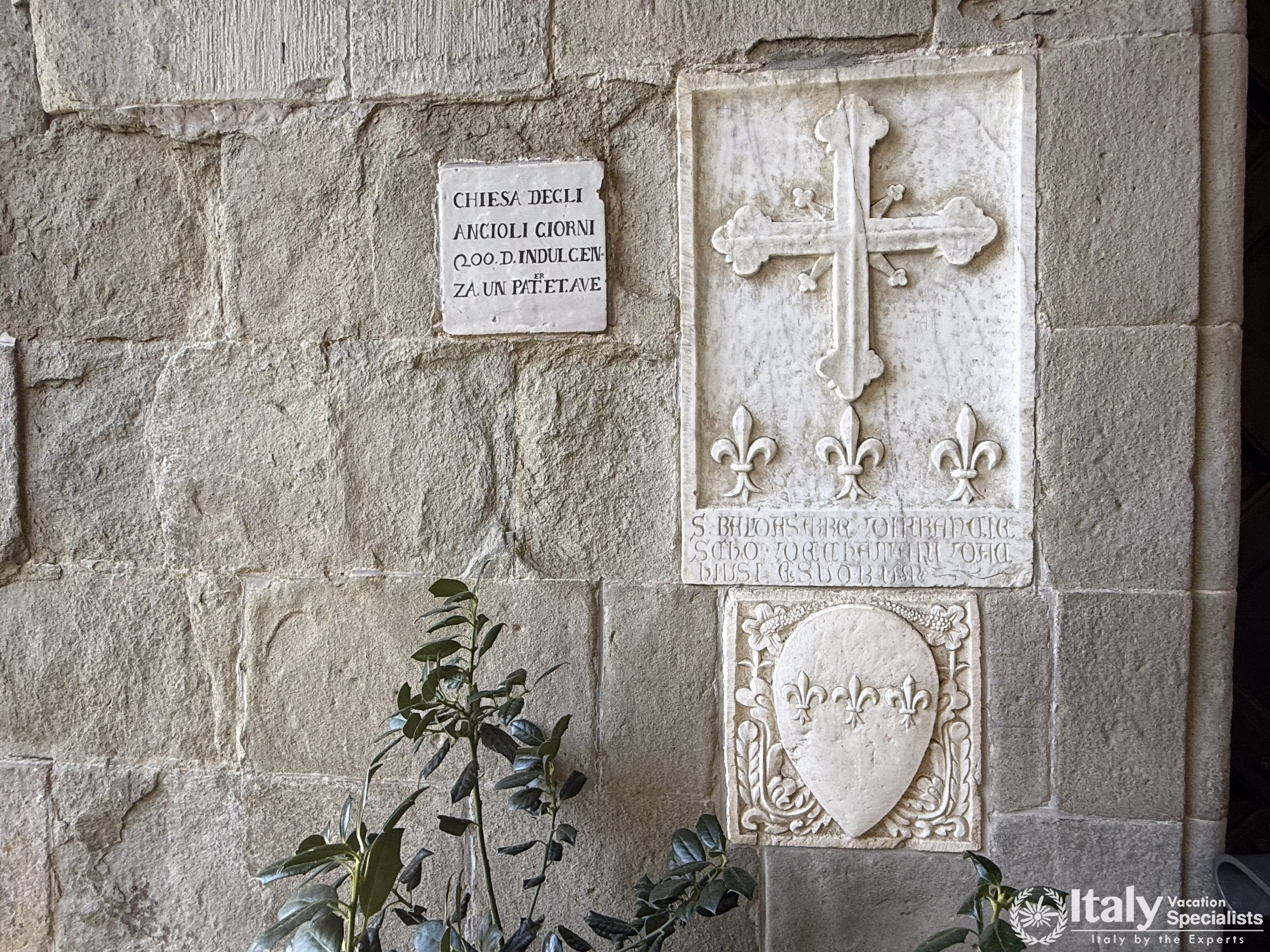 Carved stone reliefs at the Chiesa degli Angeli, La Verna