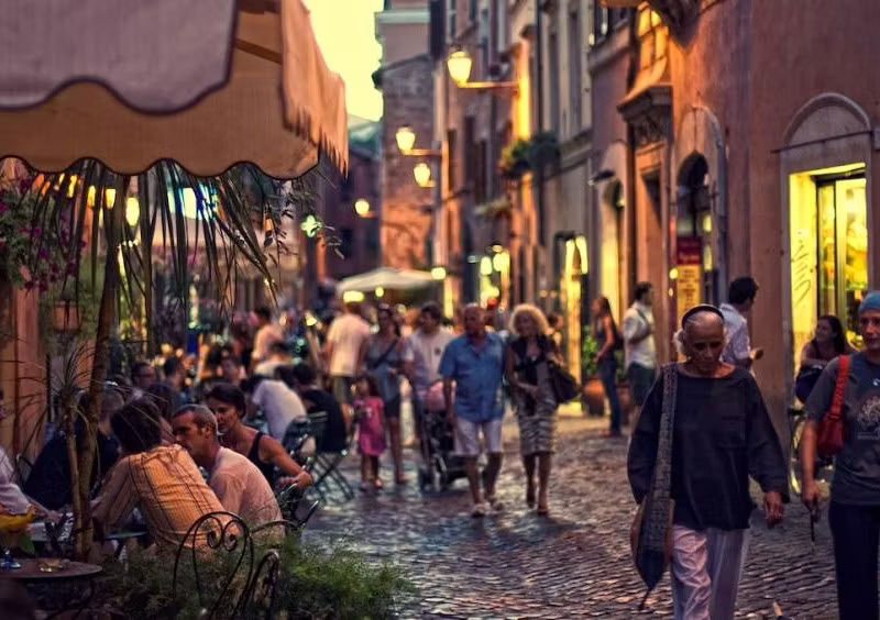 Summer in Trastevere, Rome 