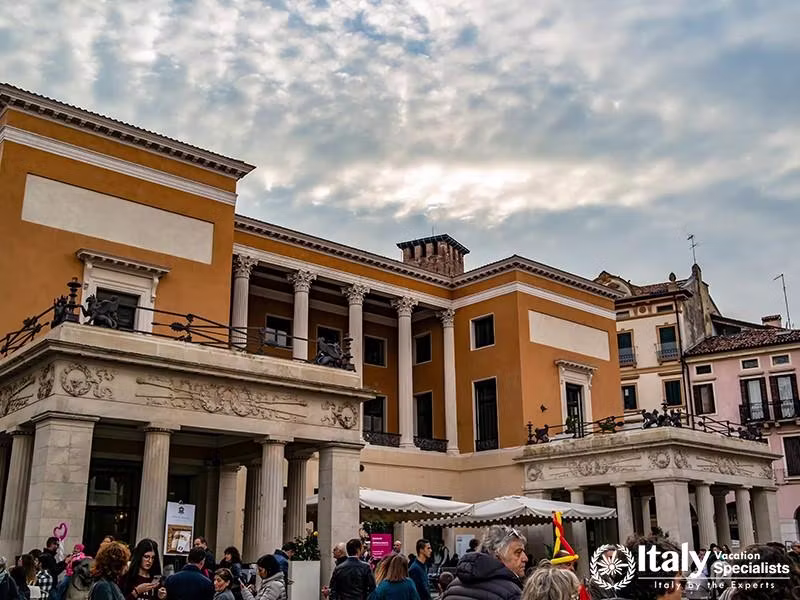 View of the historic building of the CaffÃ¨ Pedrocchi in Padua. 4 November 2018 Padua, Veneto - Ital