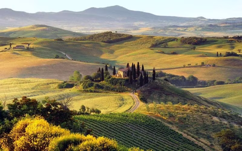 Val DOrcia, Farmlands 