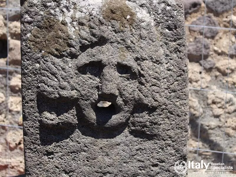 Ruins in Pompeii after being buried by volcano in 79AD in Italy, Europe