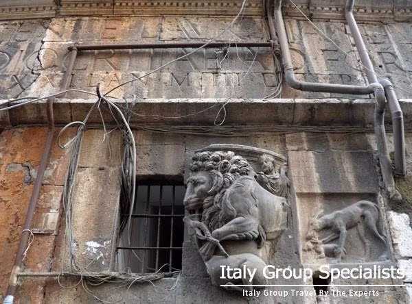 The lion teaches the jackal how to kill - in the Jewish Ghetto, Rome 