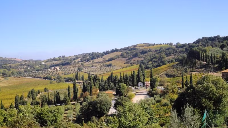 Bagno Vignoni Tuscany Surrounding Countryside 