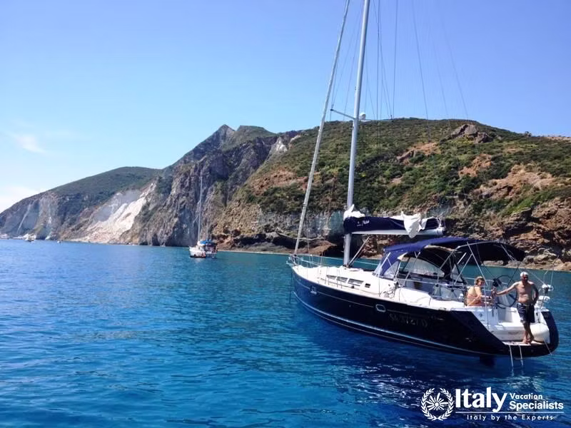 Sailing near Rome to Ponza Island