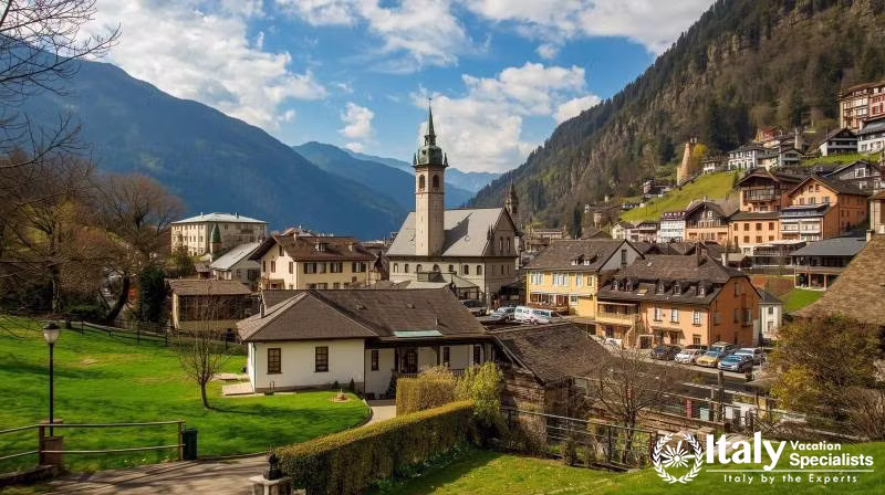 Livigno in Spring — Alpine Town Center in Bloom, Italy