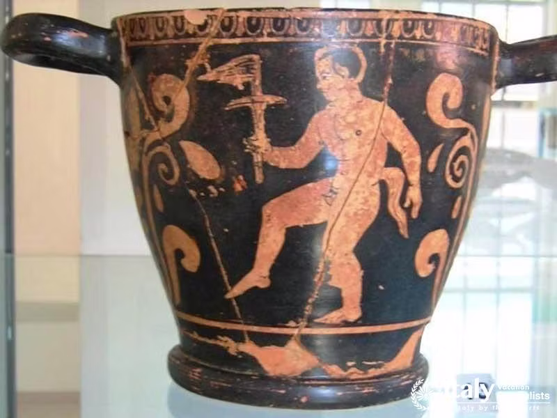 Amazing-Museum-of-Magna-Grecia-at-Tortora,-Calabria,-Italy