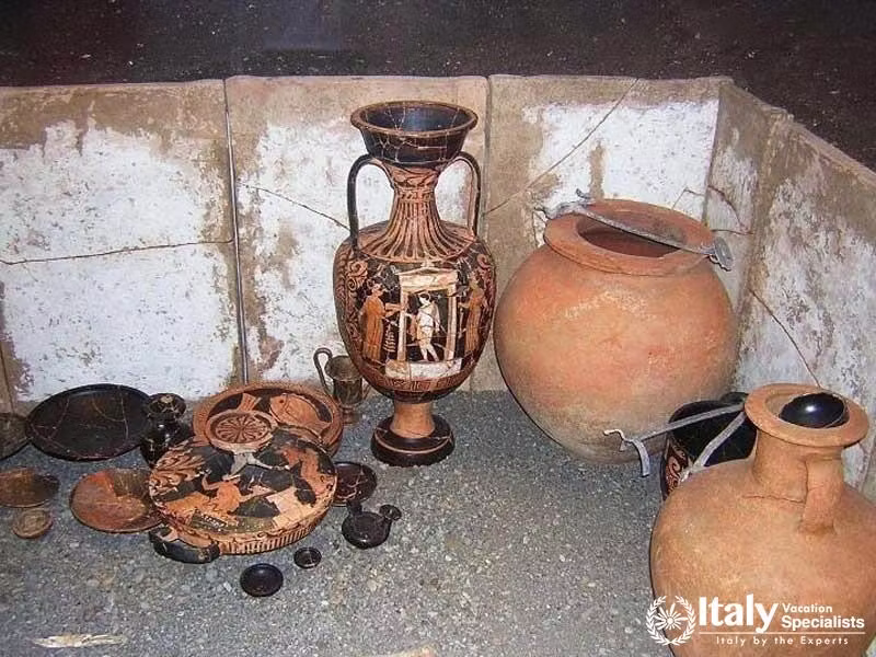 Museum-of-Magna-Grecia-at-Tortora,-Calabria,-Italy