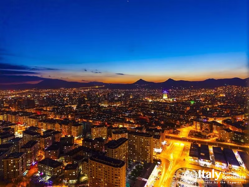 Night View from Konya in Turkey