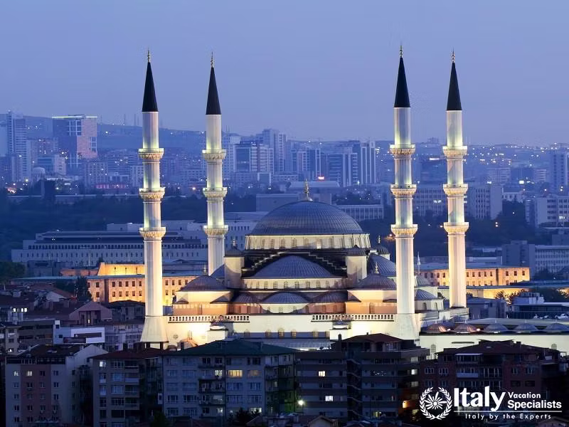 Ankara - Turkey, Kocatepe Mosque at Dusk