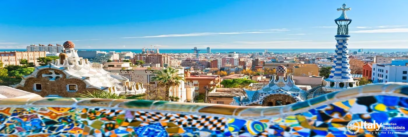 Park Guell in Barcelona, Spain
