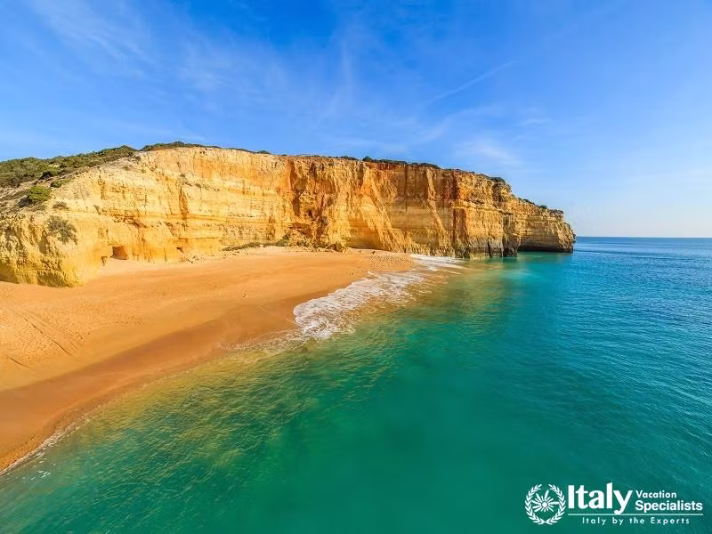A View of a Praia de Benagil in Algarve Region, Portugal