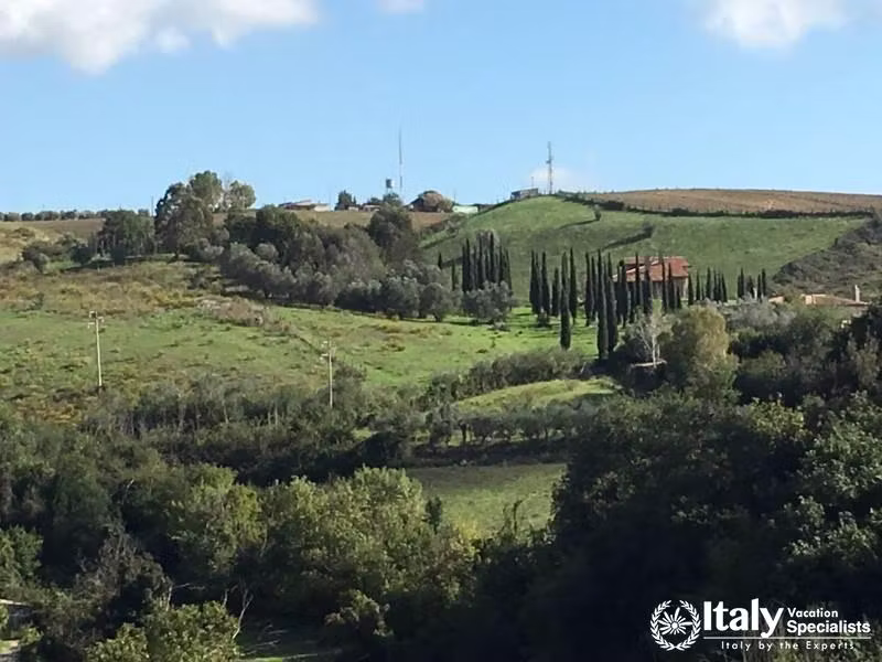 Landscape around Ceri, Lazio Region 