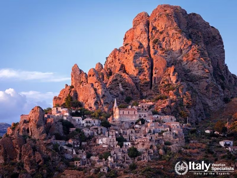 Ghost town Pentedattilo Italy