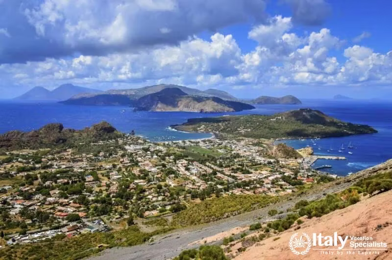Aeolian Islands View over Islands 