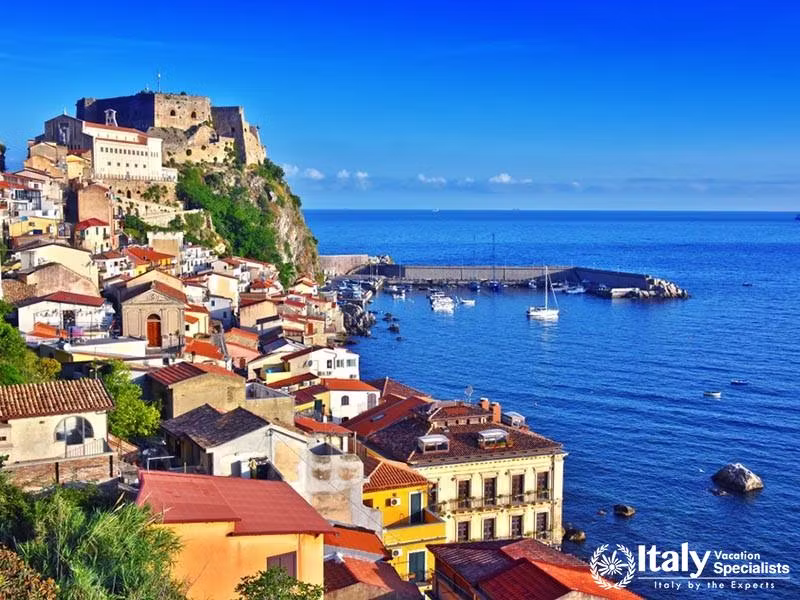 The city of Scilla in the Province of Reggio Calabria, Italy.
