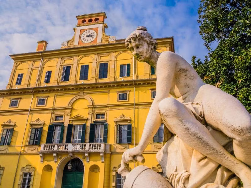 Parma Italy Gardens and Food and Wine 