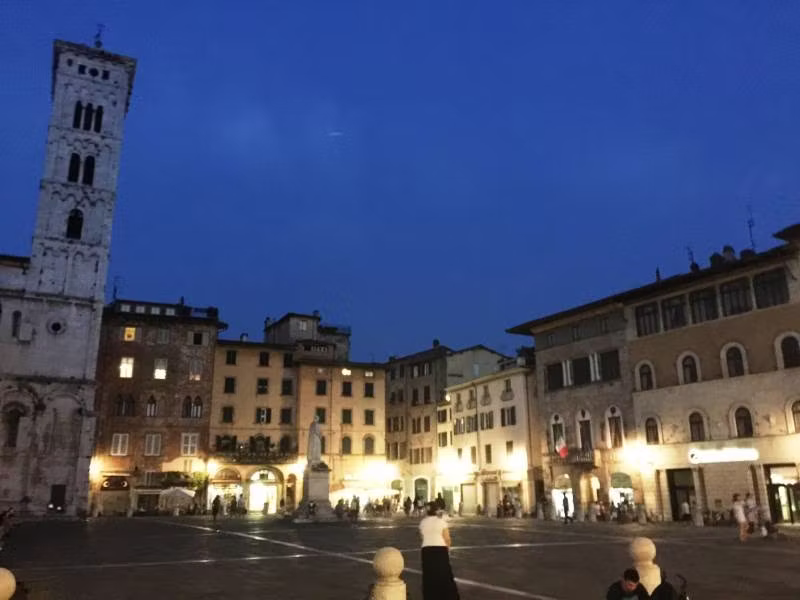 Beautiful Piazzas in Lucca, Italy 