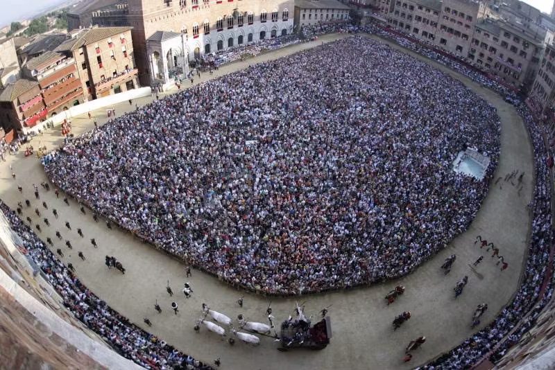 Palio Horse Race Siena in Tuscany