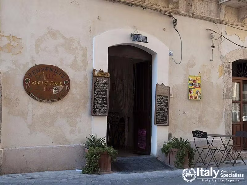 Sciue Sciue restaurant in Siracusa, Sicily, Italy