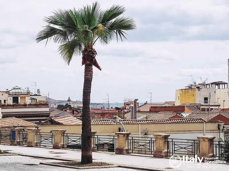 Aerial view of the city of Cagliari