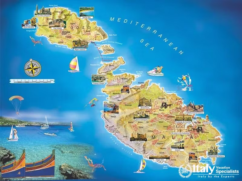 Map of Malta