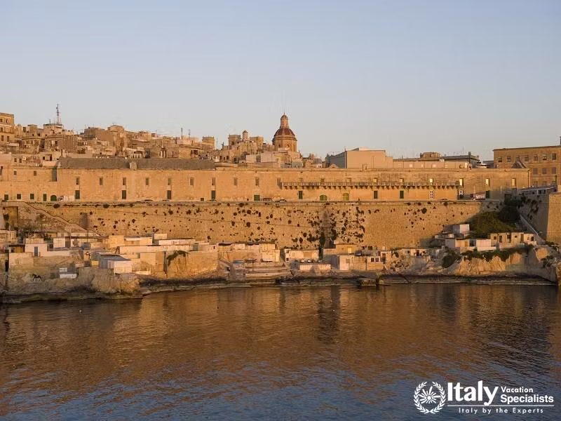 View on Malta\s Historic Harbor 
