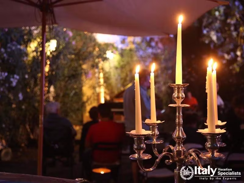 Candle light dinners in Hotel Tenuta La Parrina 