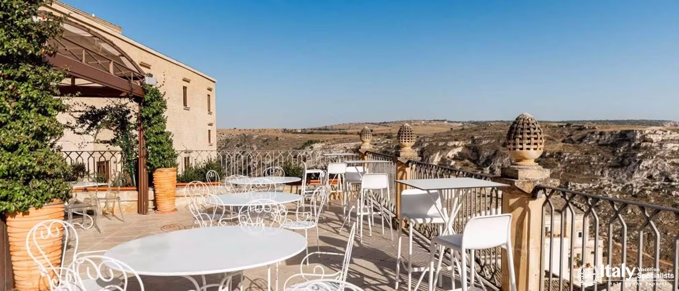 Outdoor Furniture with Beautiful Views from Palazzo Gattini Luxury Hotel