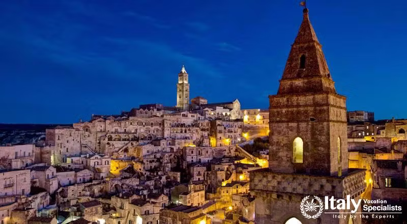 Nightview at Matera Town
