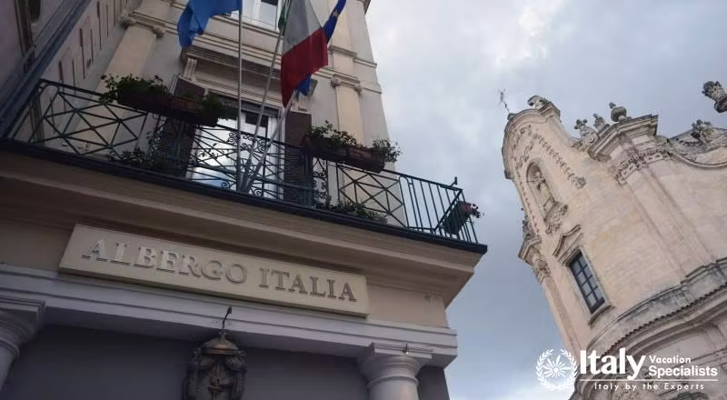 Beautiful Entrance at Hotel Italy Matera