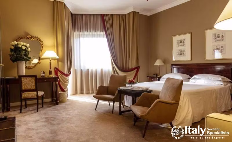 Breath-taking bedroom in Palace Hotel Bari