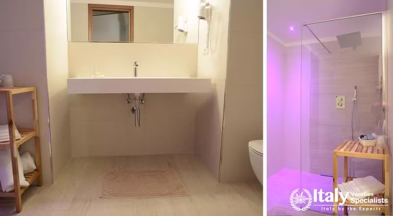 Excellent bathroom of Albergo Italia
