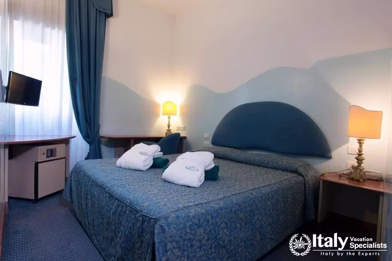 Beautiful bedroom in Grand Hotel Terme Roseo