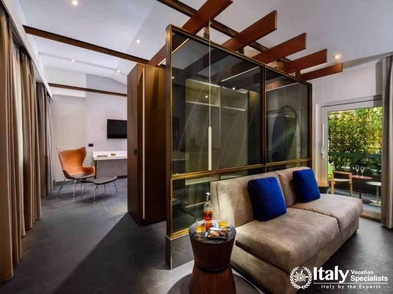 Unwind in a sophisticated living space blending modern design with ultimate comfort.