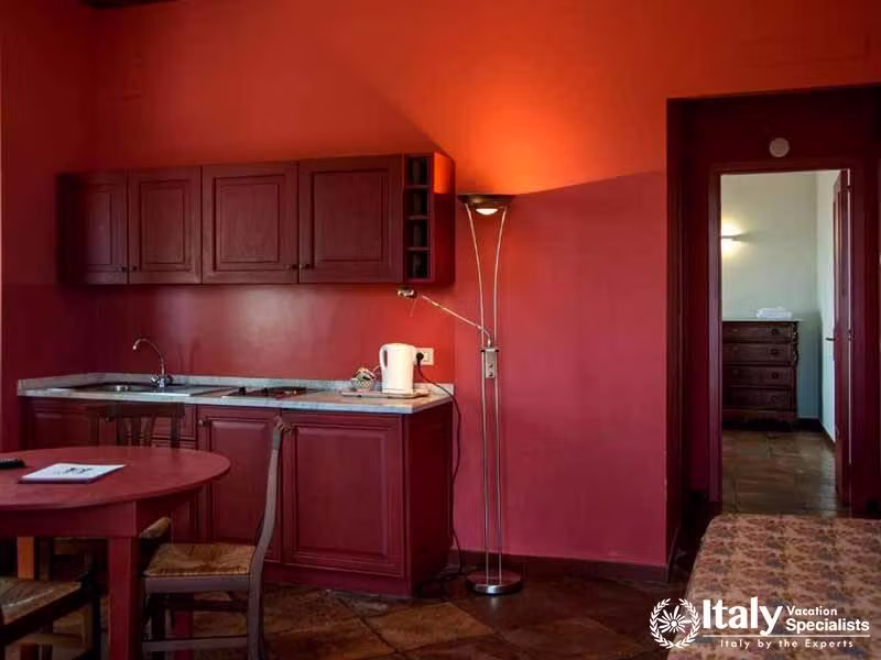 Rustic Charm: The Kitchenette at Agriturismo Tenuta San Michele