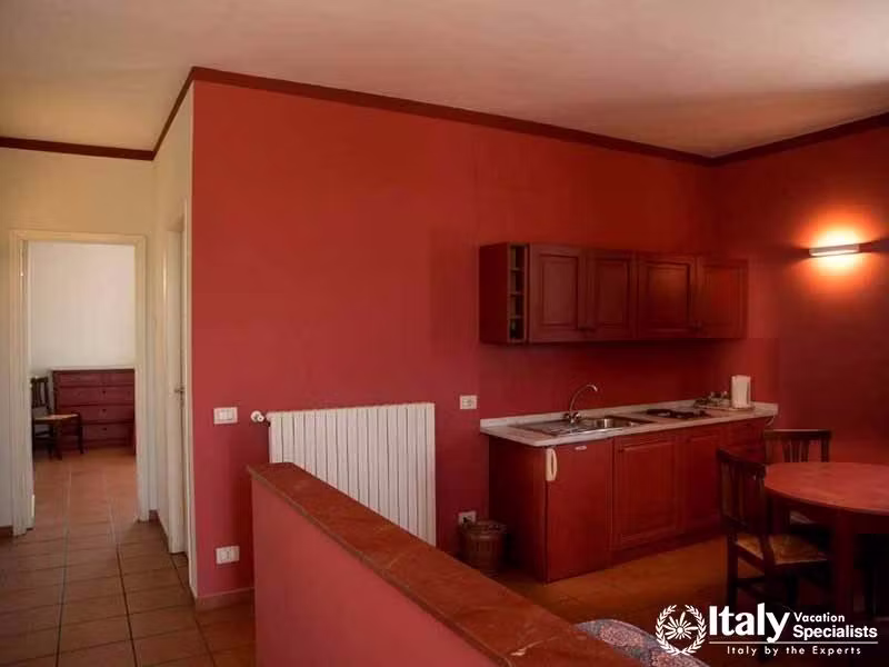 Countryside Chic: Spacious Kitchen Area at Agriturismo Tenuta San Michele