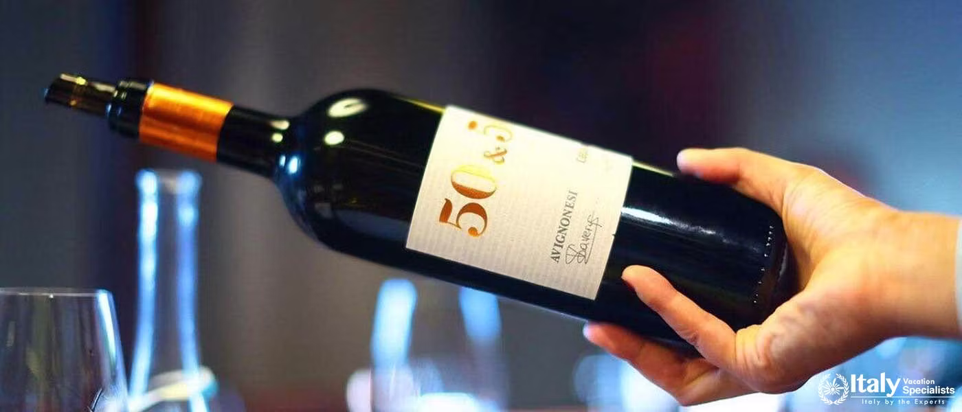 Wine produced by organic ways in tuscany 