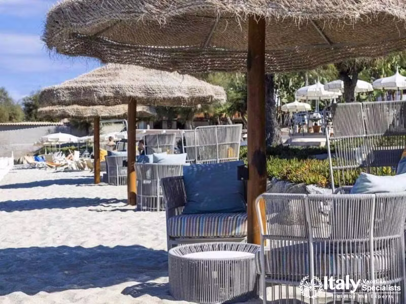 Beachside comfort at Villaggio Il Gabbiano, where relaxation meets the rhythm of the waves.