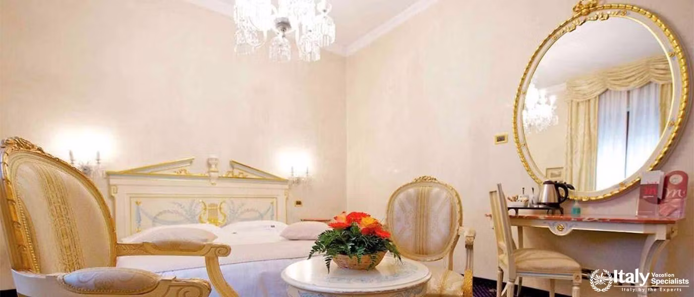 Luxurious Suite Decor at Mercure Parma Centro Stendhal in Parma, Italy