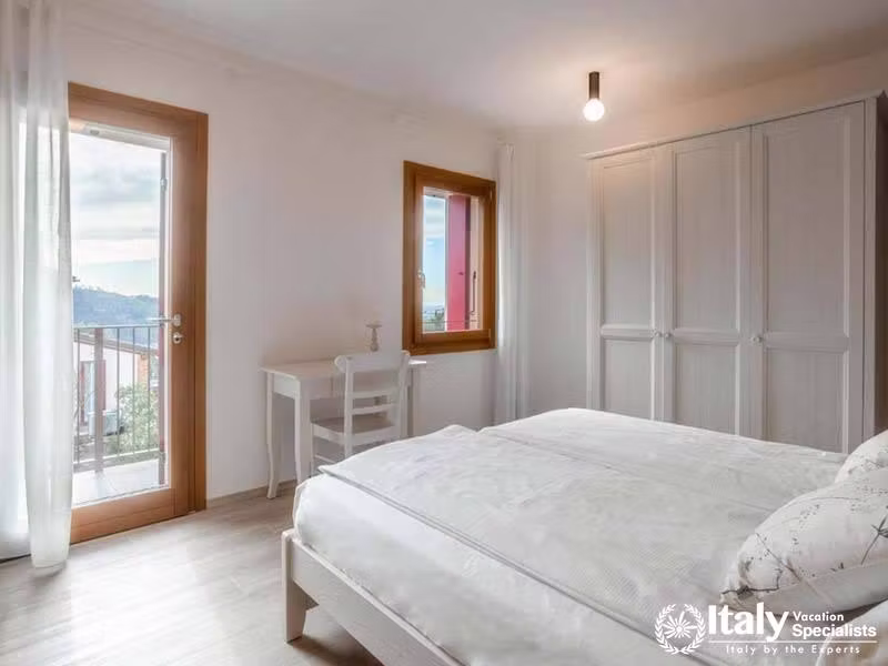 Bright and Simple Bedroom at Agriturismo Due Carpini in Valdobbiadene, Italy