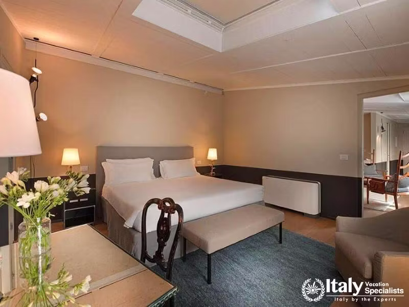 Spacious Maison Borella Suite with timeless elegance.